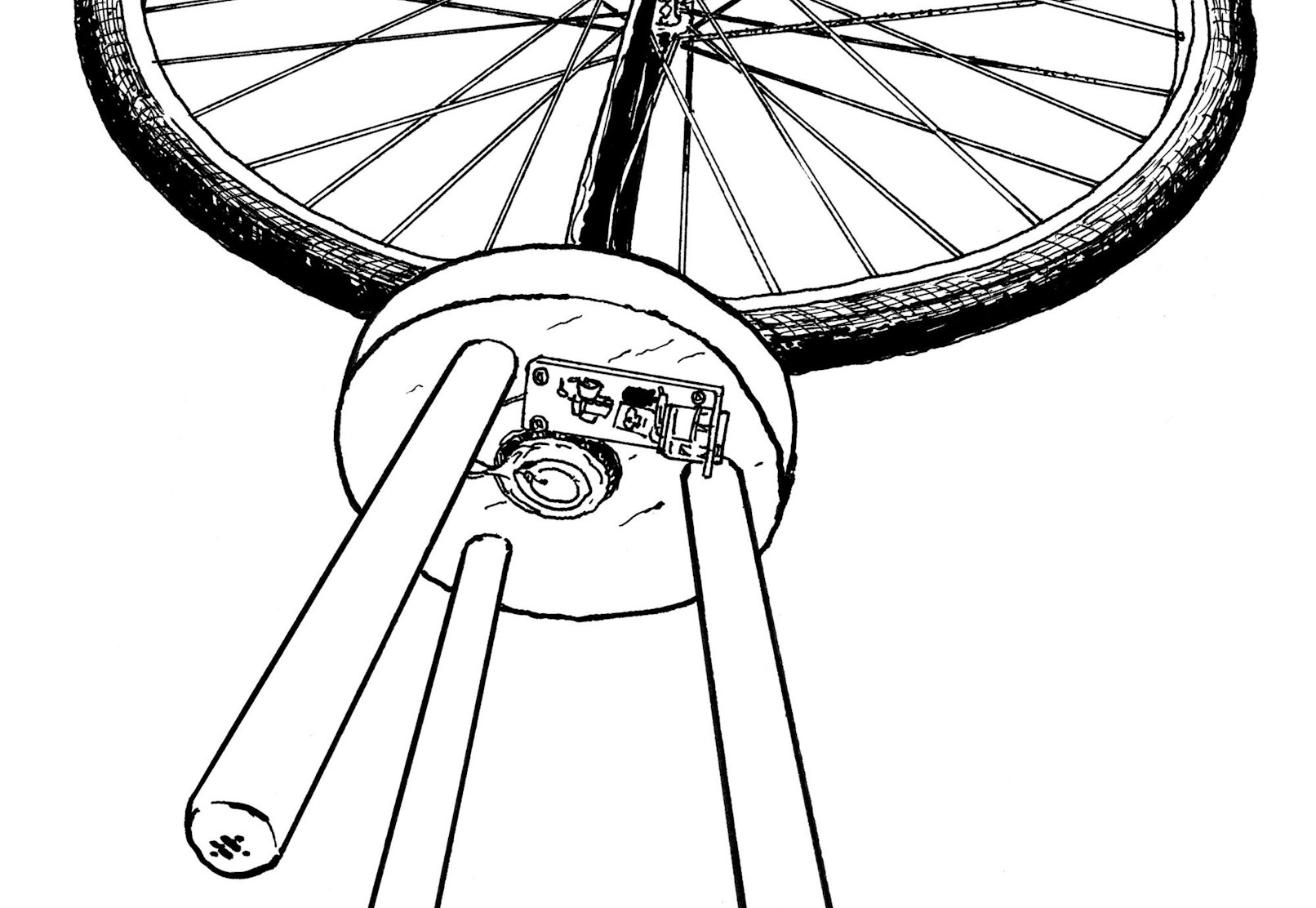 Denicolai Provoost Eyeliner Gent 2021 tekening Duchamps