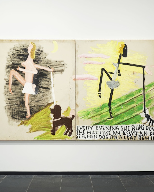 Rose Wylie picky people notice installation S M A K 2022 image Dirk Pauwels 15
