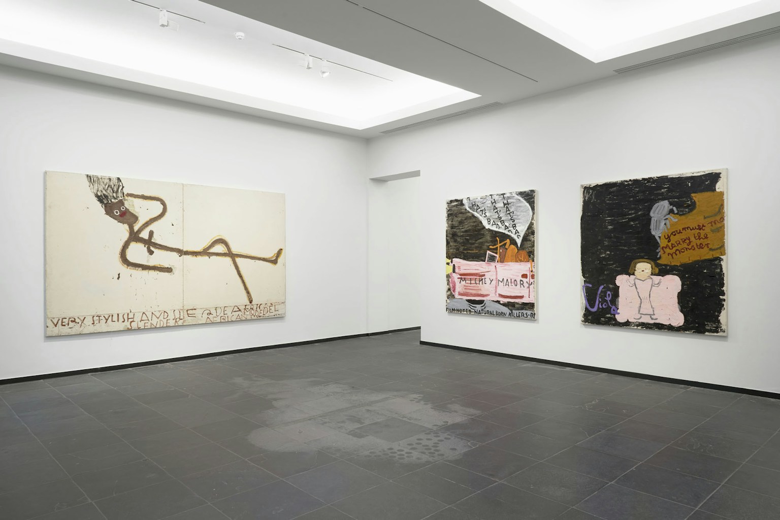 Rose Wylie picky people notice installation S M A K 2022 image Dirk Pauwels 3