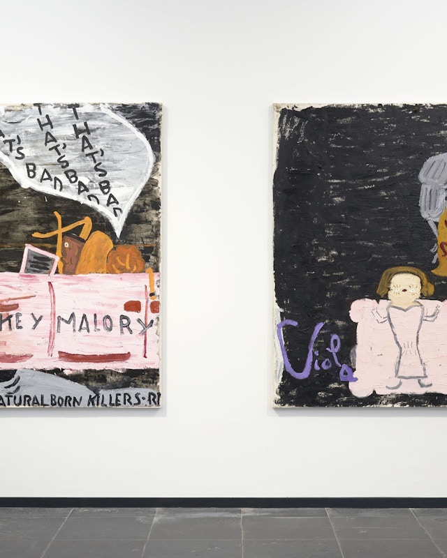 Rose Wylie picky people notice installation S M A K 2022 image Dirk Pauwels 4