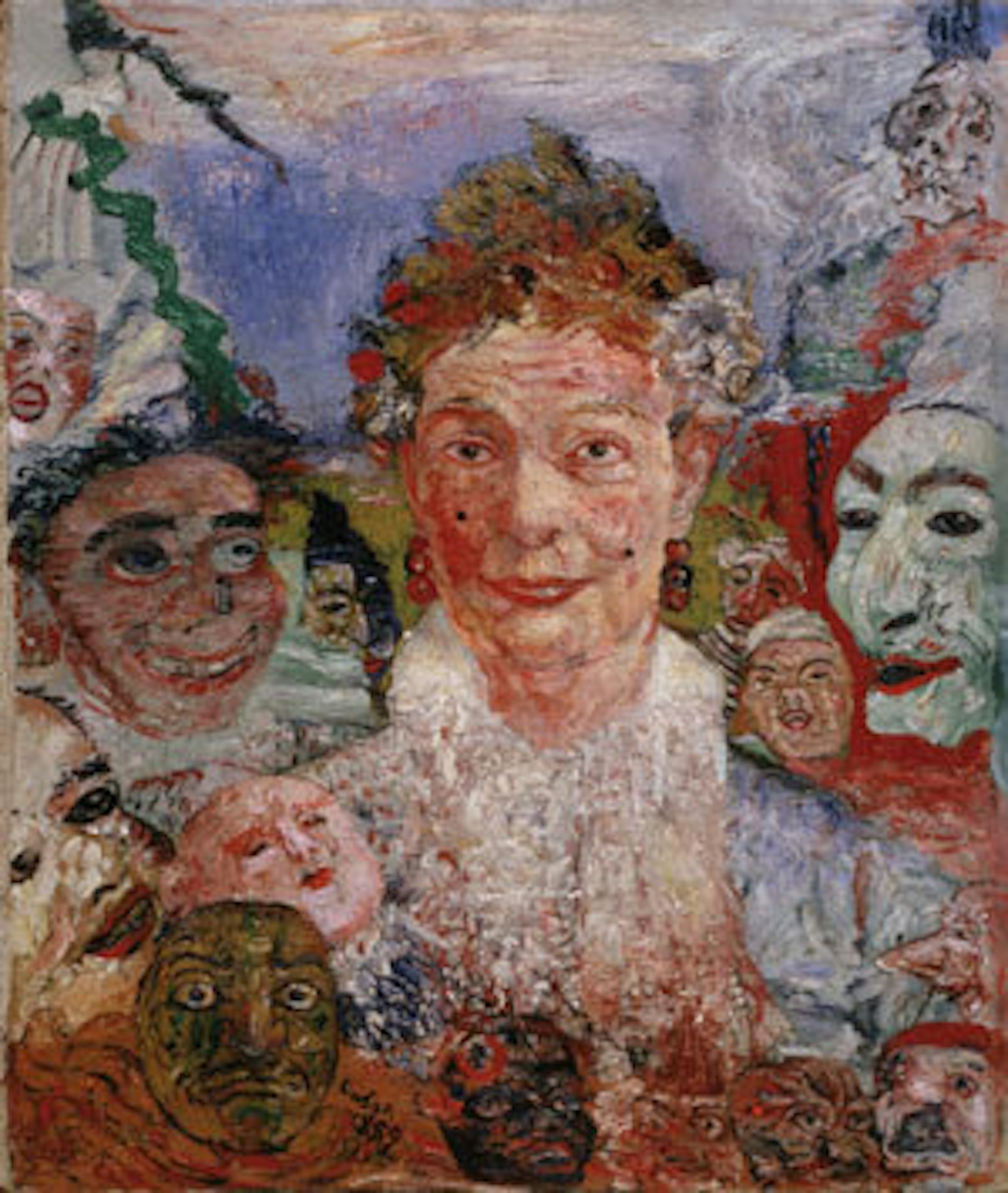 Ensor Old Lady with Masks w