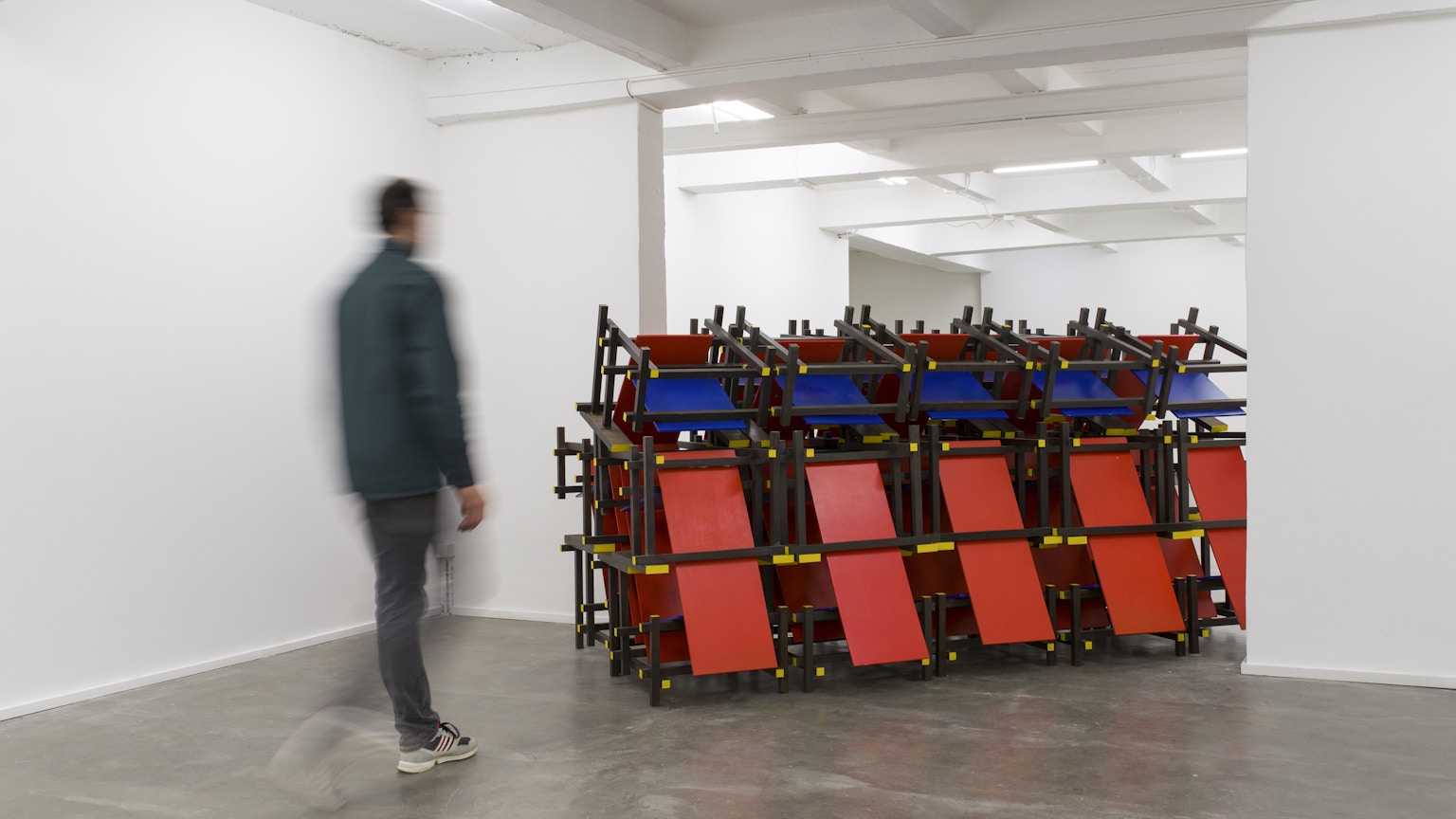 Luc Deleu - Red and Blue Barricade (2017)